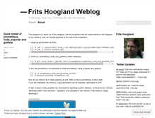 Tablet Screenshot of fritshoogland.wordpress.com