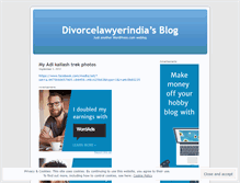 Tablet Screenshot of divorcelawyerindia.wordpress.com