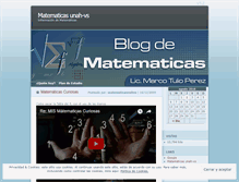 Tablet Screenshot of matematicaunahvs.wordpress.com