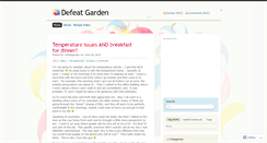 Desktop Screenshot of defeatgarden.wordpress.com