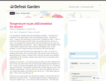 Tablet Screenshot of defeatgarden.wordpress.com