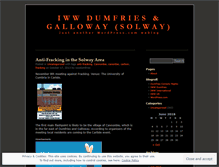 Tablet Screenshot of iwwdumfries.wordpress.com