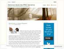 Tablet Screenshot of parksmartialarts.wordpress.com