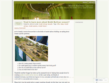 Tablet Screenshot of modelrailwaylayout.wordpress.com