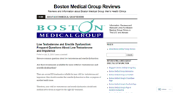 Desktop Screenshot of bostonmedicalgroup.wordpress.com