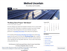 Tablet Screenshot of methoduncertain.wordpress.com