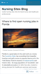 Mobile Screenshot of nursingsites.wordpress.com