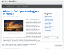 Tablet Screenshot of nursingsites.wordpress.com