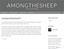 Tablet Screenshot of amongthesheep.wordpress.com