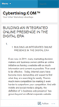 Mobile Screenshot of cybertising.wordpress.com