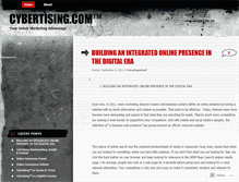 Tablet Screenshot of cybertising.wordpress.com
