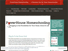 Tablet Screenshot of powerhousehomeschooling.wordpress.com