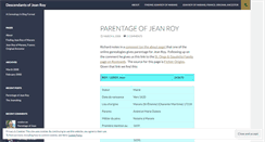 Desktop Screenshot of jeanroy.wordpress.com