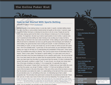Tablet Screenshot of pokeriot.wordpress.com