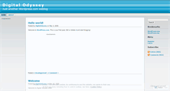 Desktop Screenshot of digitalodyssey.wordpress.com