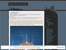 Tablet Screenshot of makemineeclectic.wordpress.com