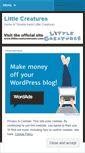 Mobile Screenshot of littlecreaturesmusic.wordpress.com
