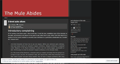 Desktop Screenshot of muleabides.wordpress.com