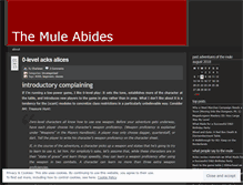 Tablet Screenshot of muleabides.wordpress.com