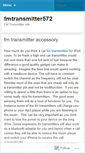 Mobile Screenshot of fmtransmitter572.wordpress.com