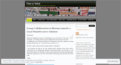 Desktop Screenshot of giveavoice.wordpress.com