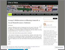 Tablet Screenshot of giveavoice.wordpress.com