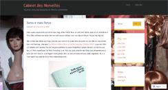 Desktop Screenshot of cabinetdesmerveilles.wordpress.com