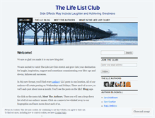 Tablet Screenshot of lifelistclub.wordpress.com