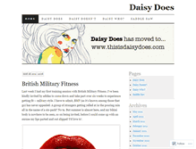 Tablet Screenshot of daisydoes.wordpress.com