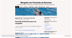 Desktop Screenshot of mergulhoemfernandodenoronha.wordpress.com