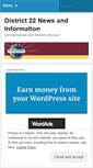 Mobile Screenshot of district22.wordpress.com