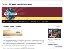 Tablet Screenshot of district22.wordpress.com