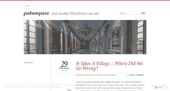 Desktop Screenshot of pabumpass.wordpress.com