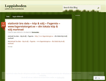 Tablet Screenshot of loppisboden.wordpress.com
