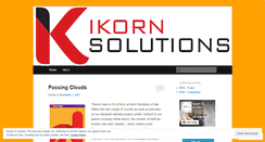 Desktop Screenshot of ikornsolutions.wordpress.com