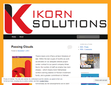 Tablet Screenshot of ikornsolutions.wordpress.com