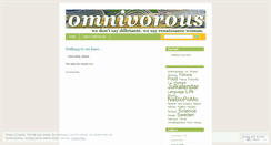 Desktop Screenshot of omnivorous.wordpress.com