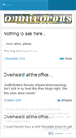 Mobile Screenshot of omnivorous.wordpress.com