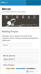 Mobile Screenshot of mirrah.wordpress.com