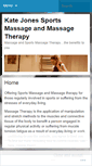 Mobile Screenshot of katejonesmassagetherapy.wordpress.com