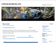 Tablet Screenshot of culturaq.wordpress.com