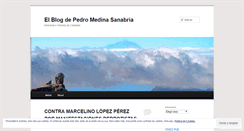 Desktop Screenshot of pedromedinasanabria.wordpress.com