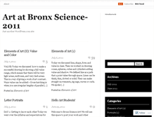 Tablet Screenshot of bxsciart.wordpress.com