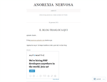 Tablet Screenshot of anorexiadiario.wordpress.com