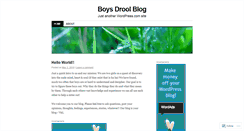 Desktop Screenshot of boysdrool.wordpress.com