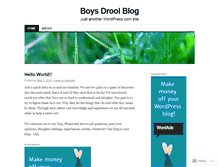 Tablet Screenshot of boysdrool.wordpress.com