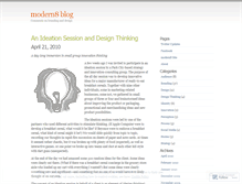 Tablet Screenshot of modern8.wordpress.com