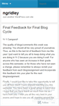 Mobile Screenshot of ngridley.wordpress.com