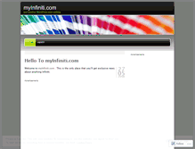 Tablet Screenshot of myinfiniti.wordpress.com