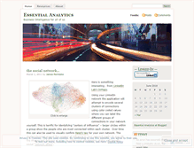 Tablet Screenshot of essentialanalytics.wordpress.com